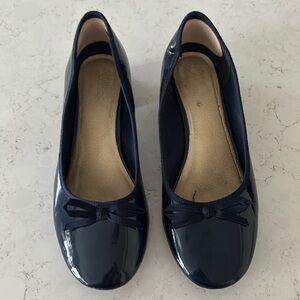La redoute navy ballerina heels from France